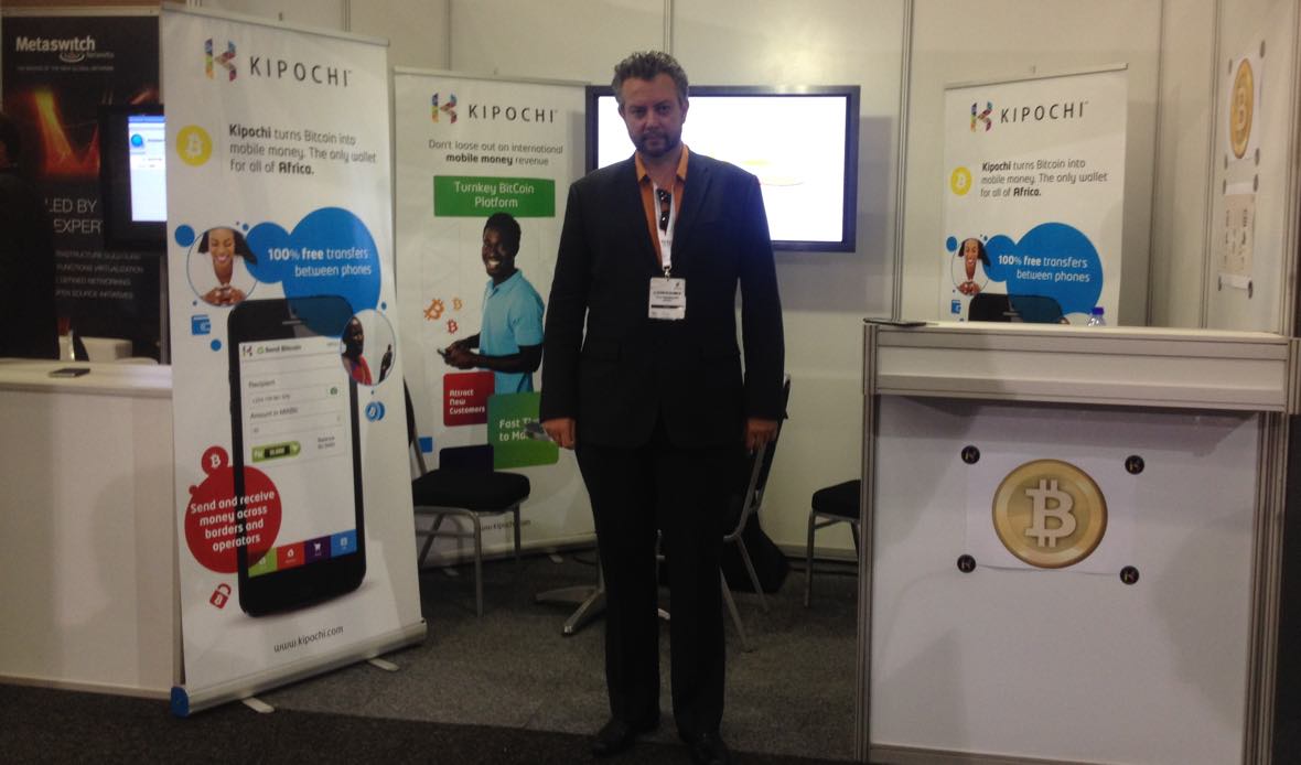 At AfricaCom 2013 selling Bitcoin to Telcos